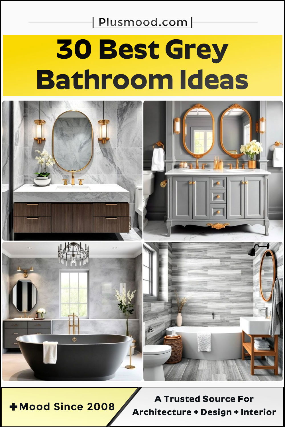 grey bathroom ideas and inspiration