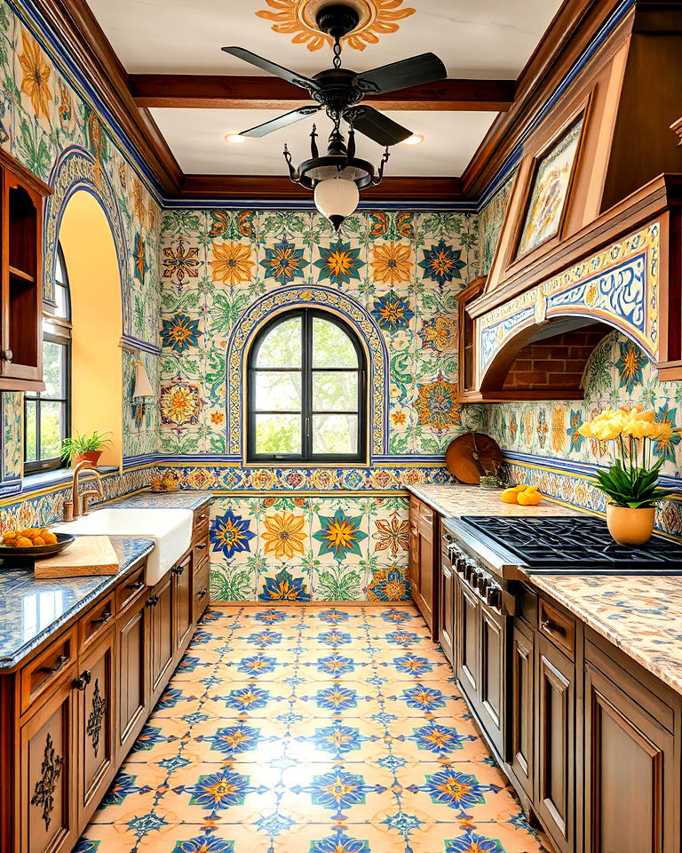 hand painted tiles