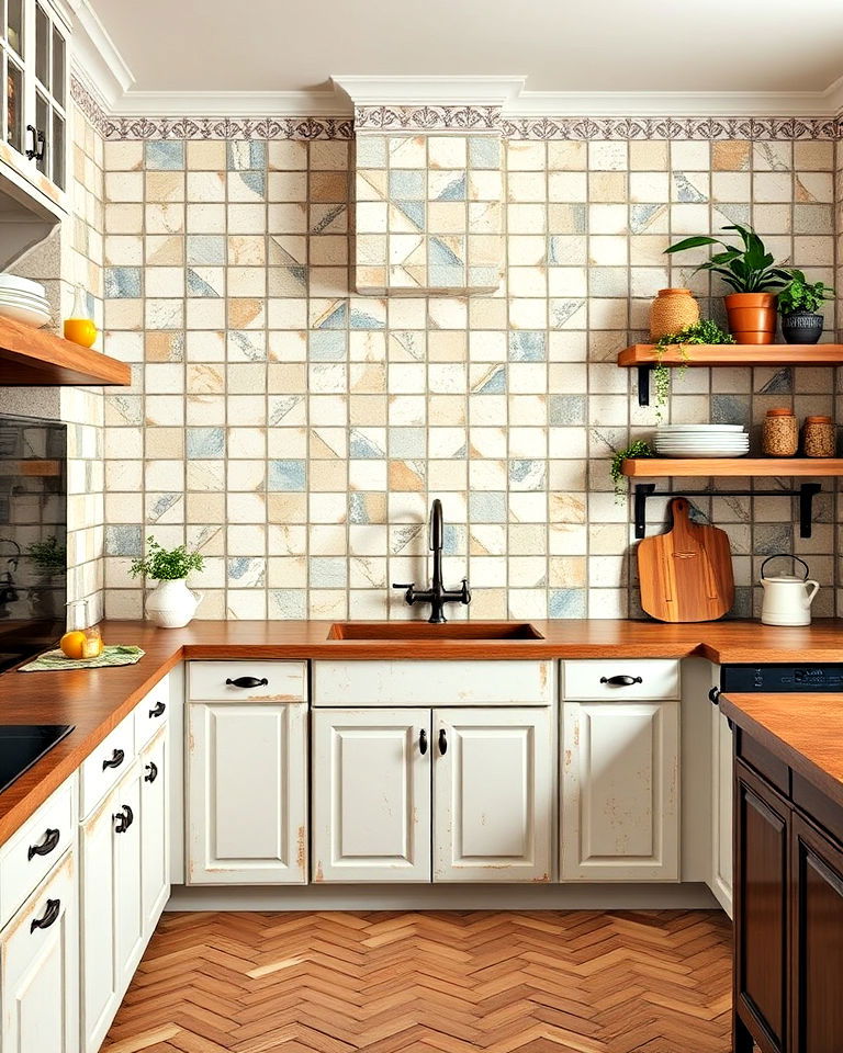 handcrafted ceramic tiles to add charm