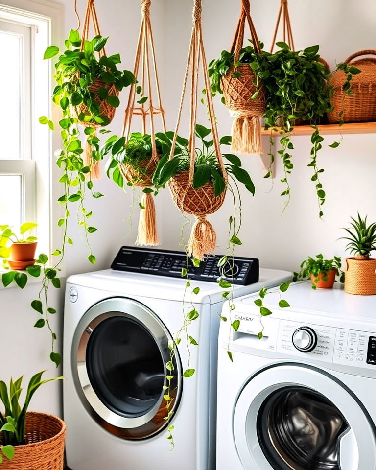 hanging plants for a fresh touch