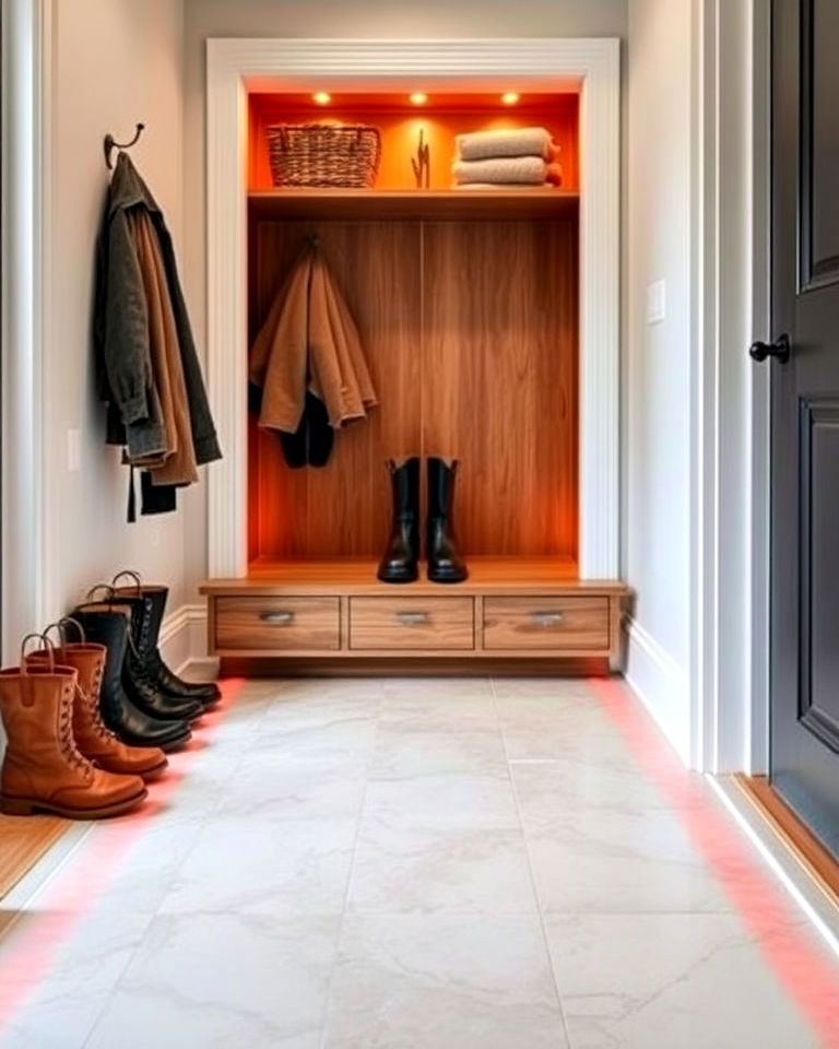 heated flooring for boot room