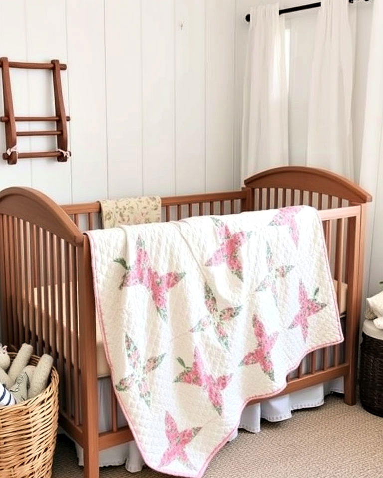 heirloom quilts for farmhouse nursery