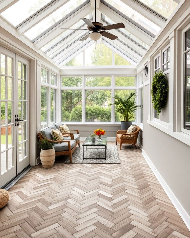 herringbone pattern tiles