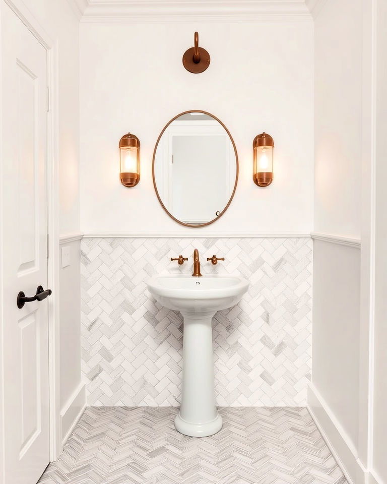herringbone tile layout