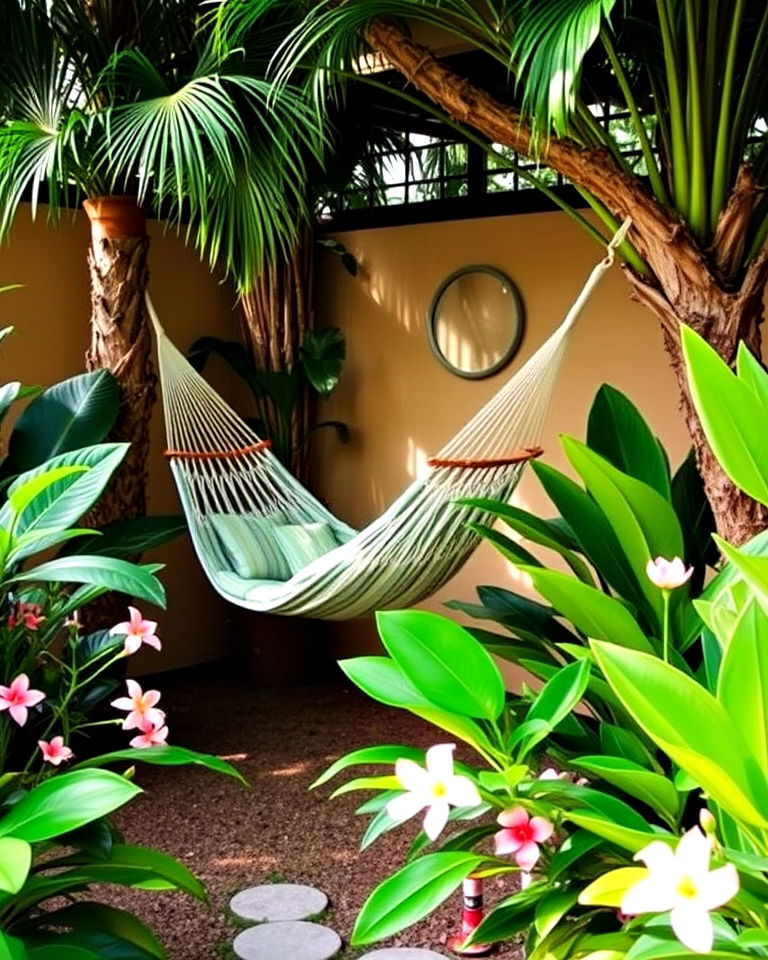 hidden nook with hammock