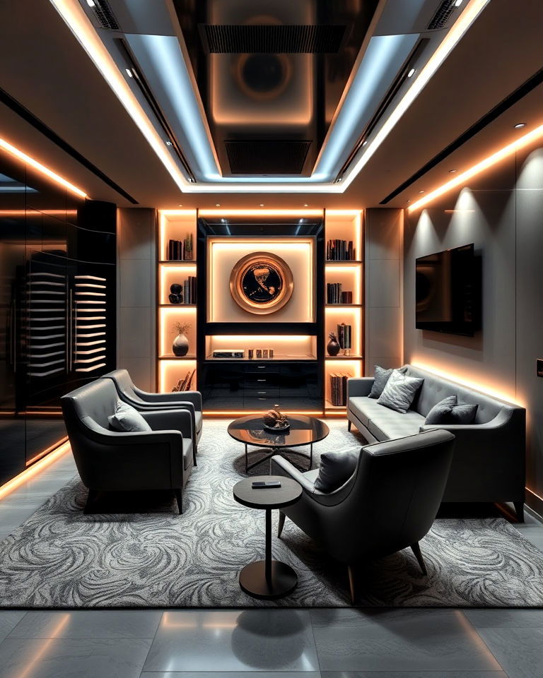 high tech cigar lounge