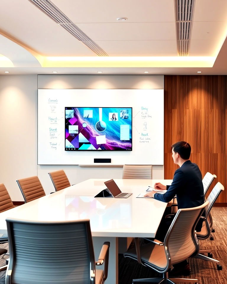 high tech whiteboard walls