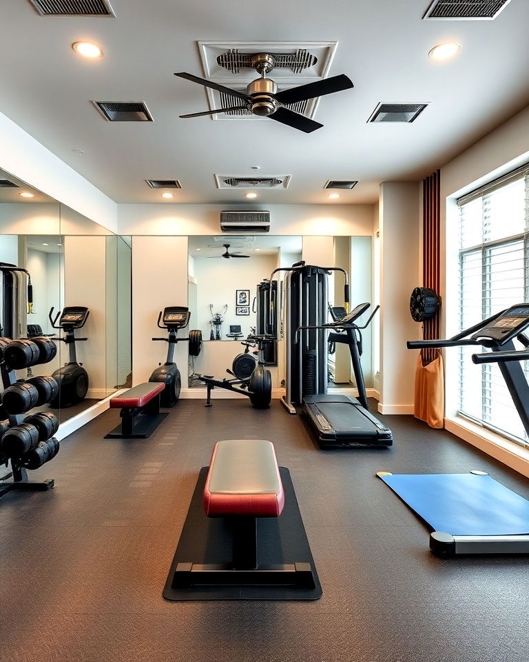 home gym to enhance functionality