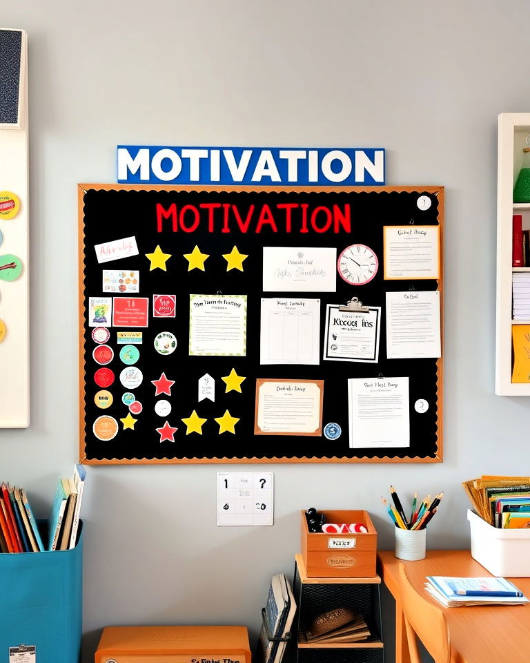 homeschool room reward and motivation board