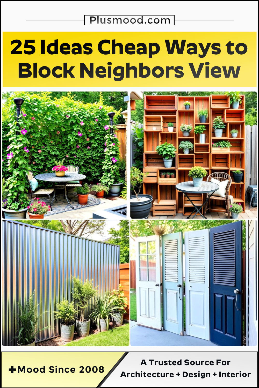 ideas cheap ways to block neighbors view and inspiration