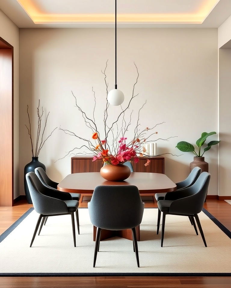 ikebana displays for floral art