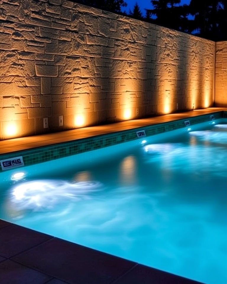 in wall pool lights for steady illumination