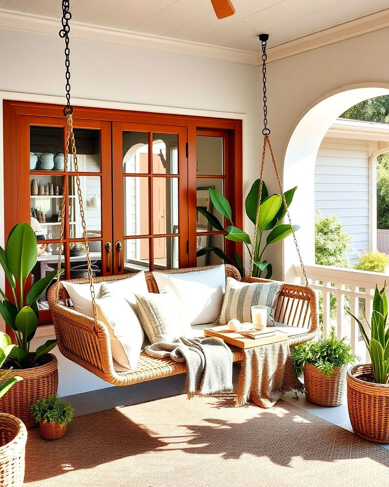 incorporate a swing or hammock for california room design