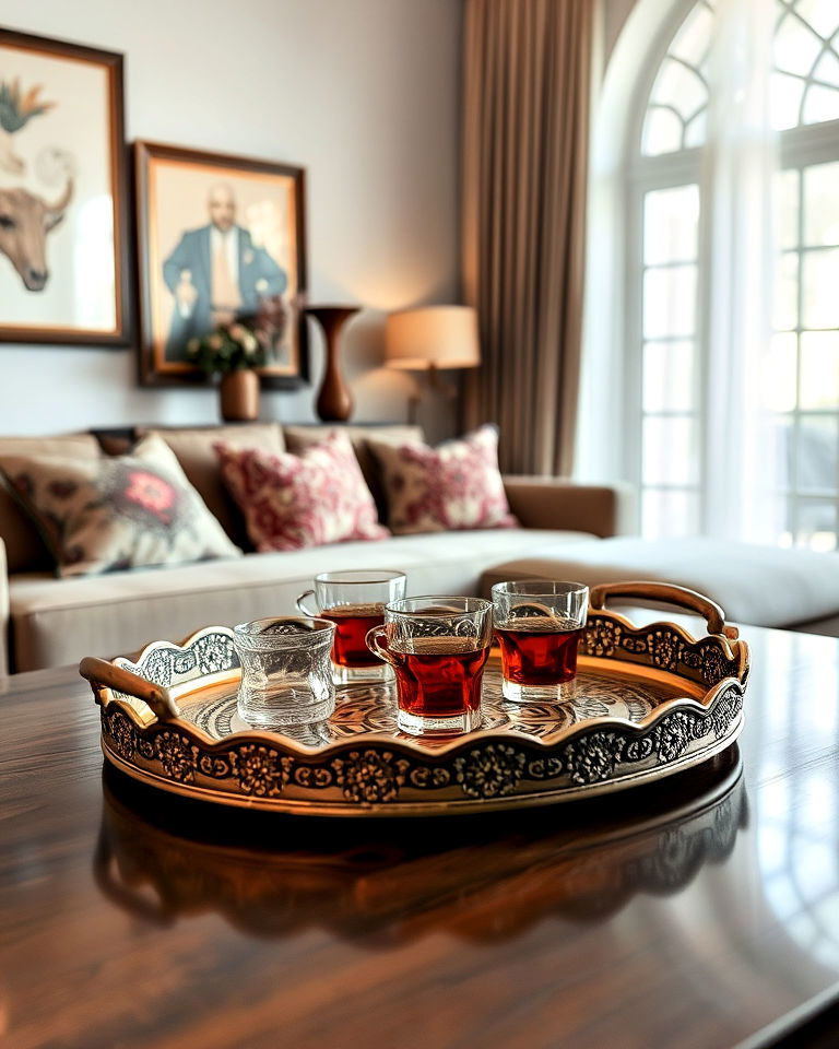 incorporate handcrafted trays