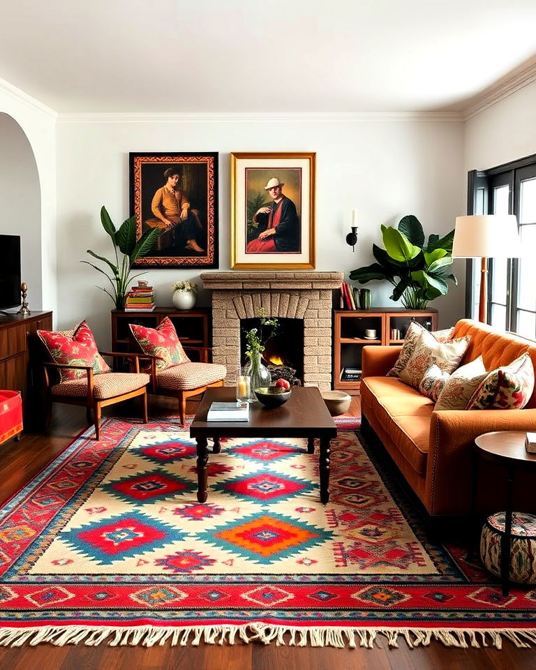 incorporate kilim textiles