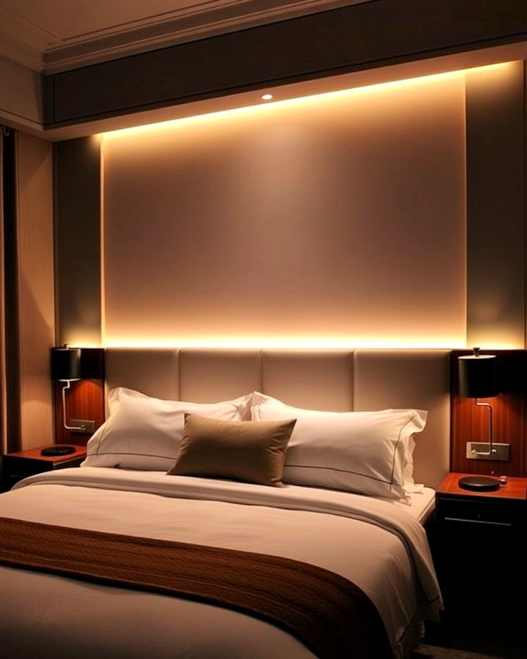 incorporate mood lighting for hotel room