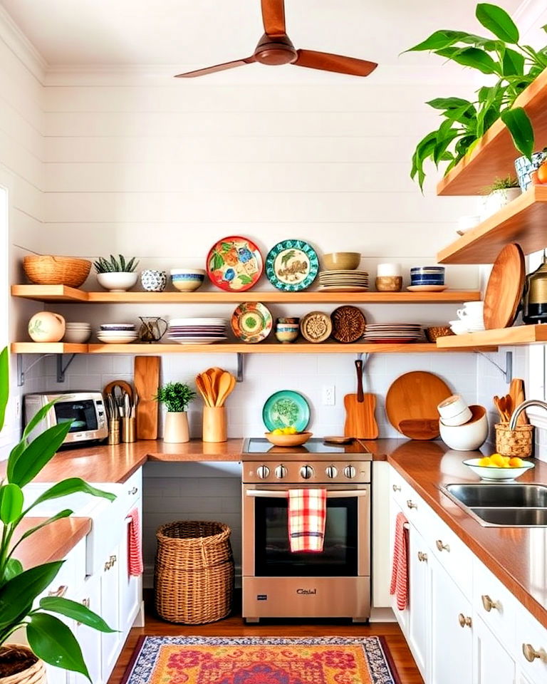 incorporate open shelving