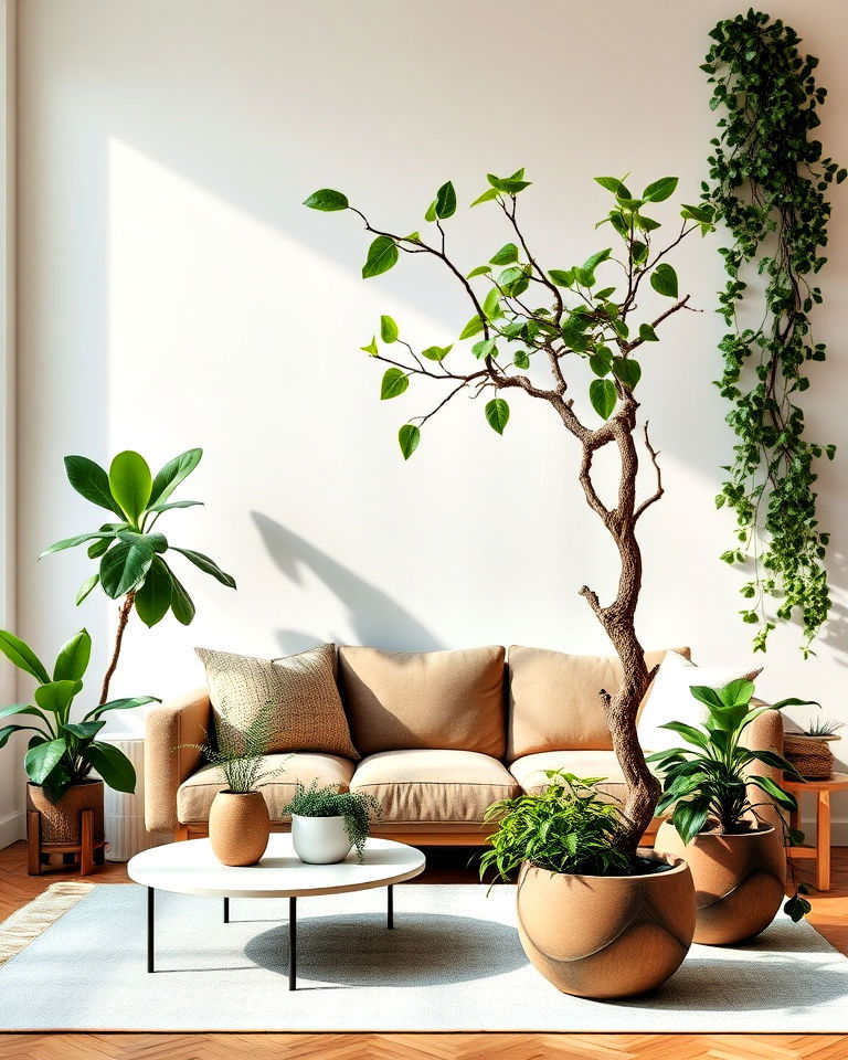 incorporate plants with imperfect shapes