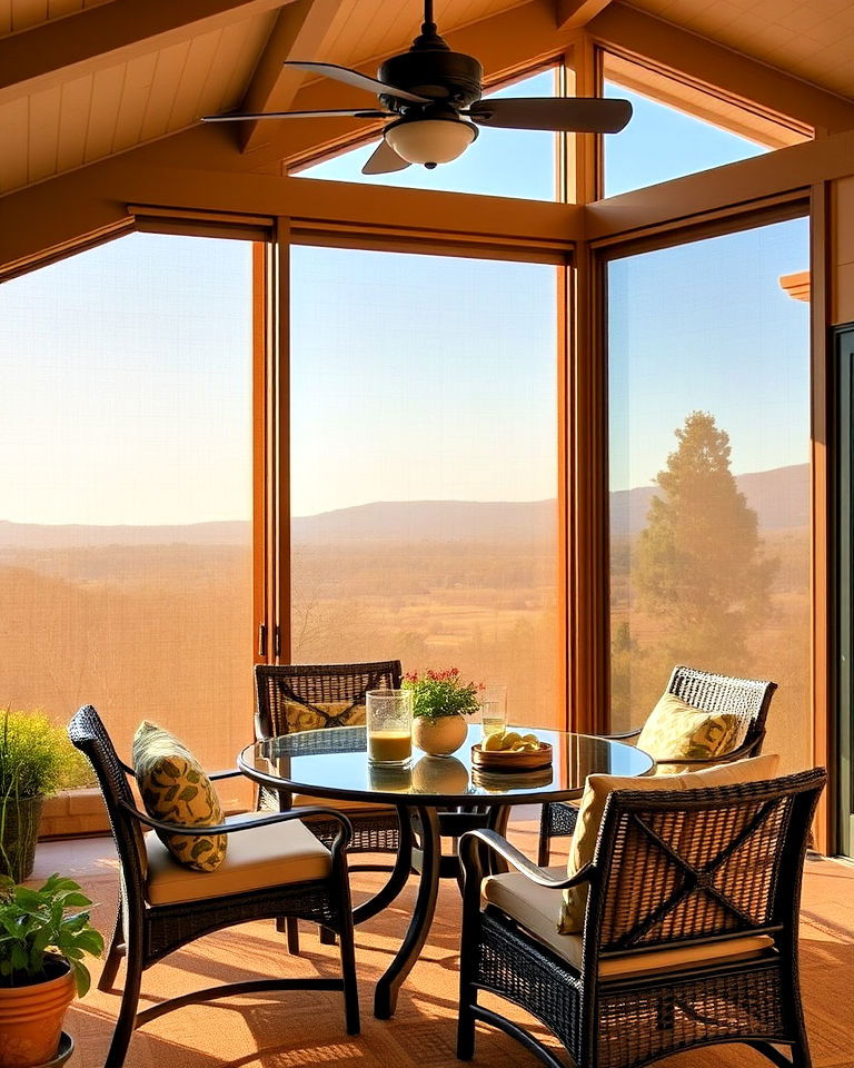 incorporate sliding screens for california room