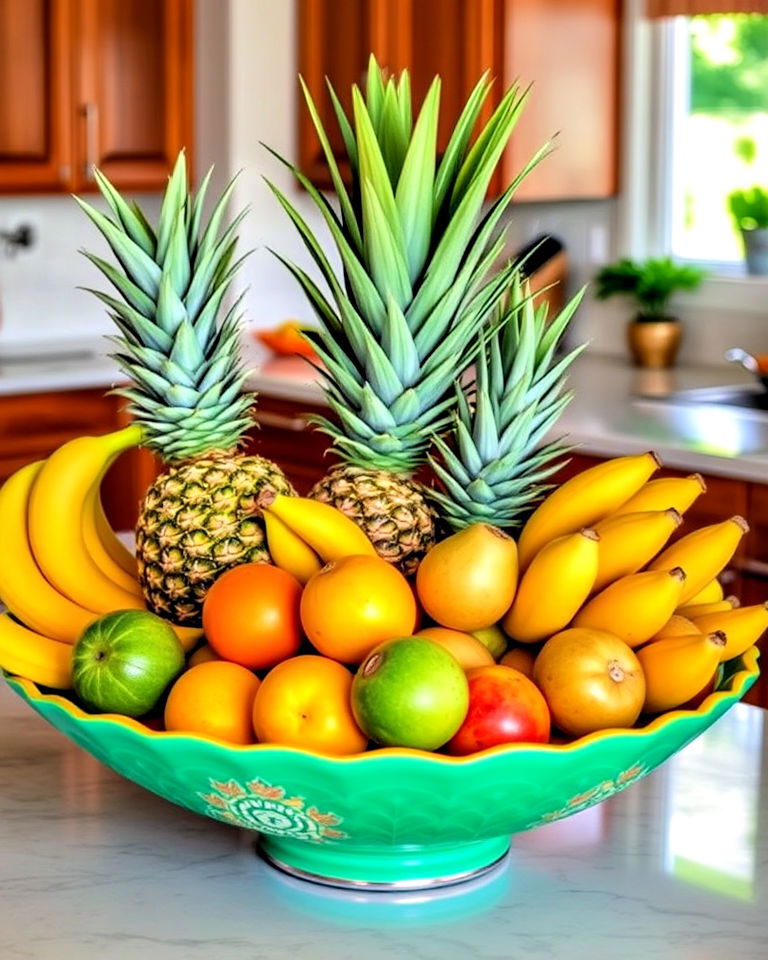 incorporate tropical fruits as decor