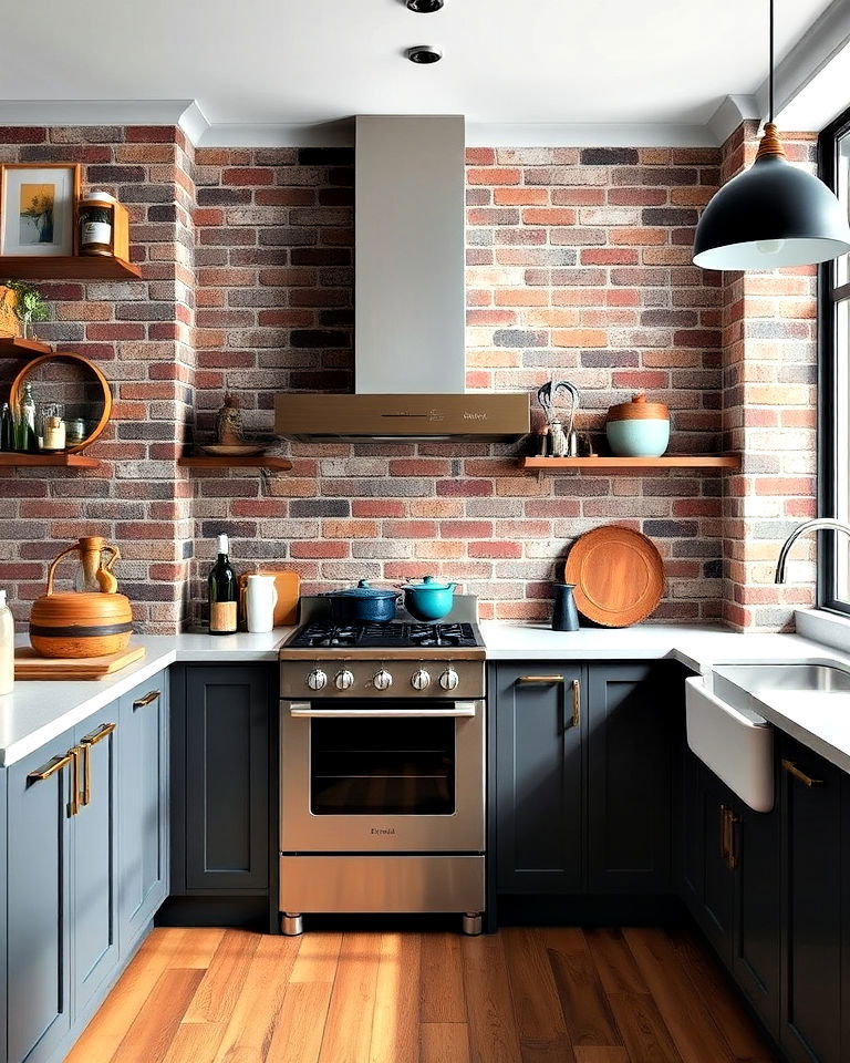 industrial brick wallpaper