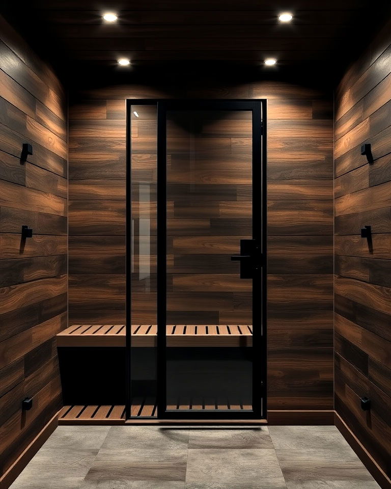industrial inspired sauna