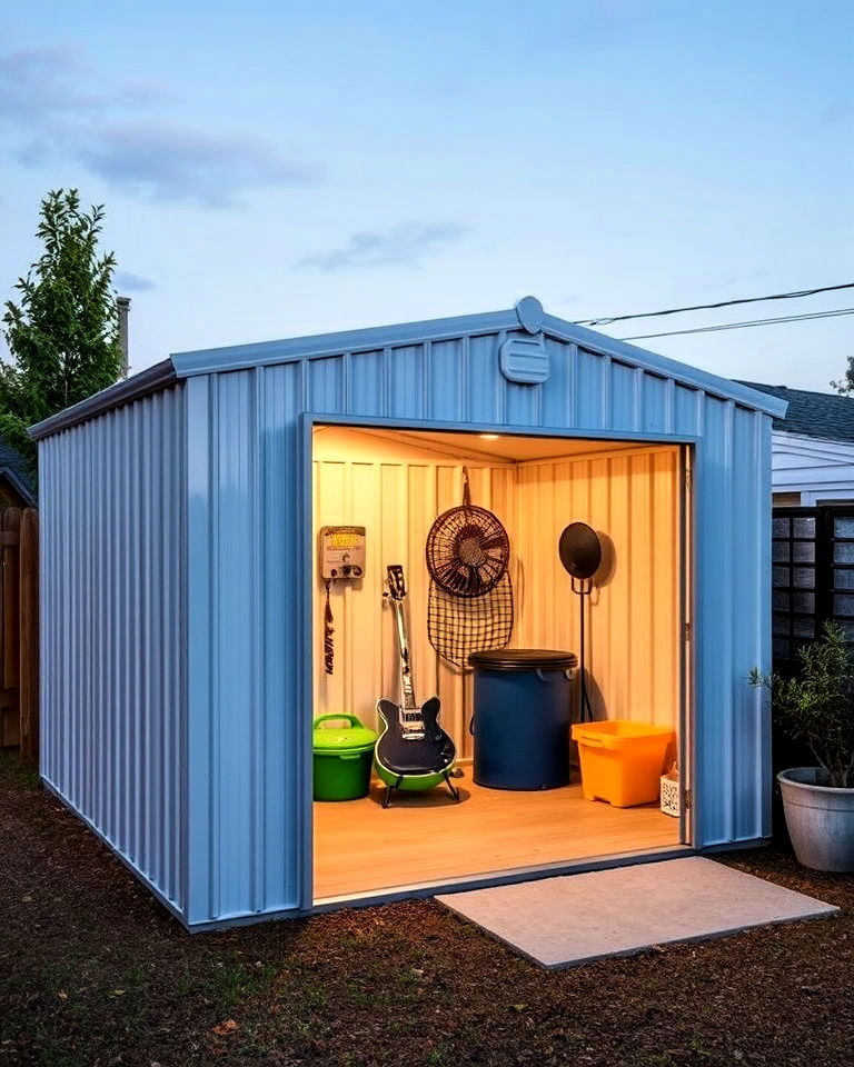 industrial metal shed