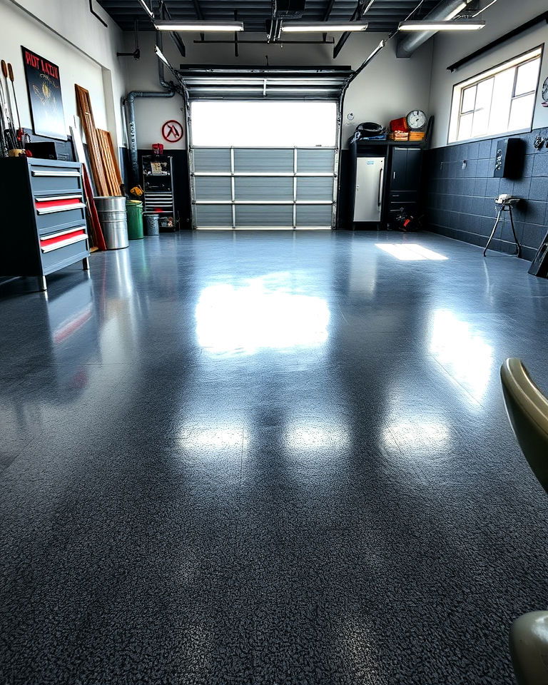 industrial metallic epoxy floor
