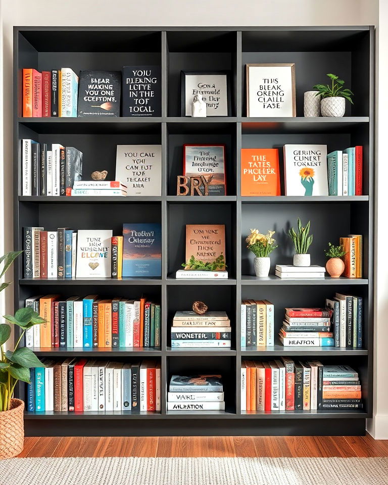 inspirational bookshelf to add functionality