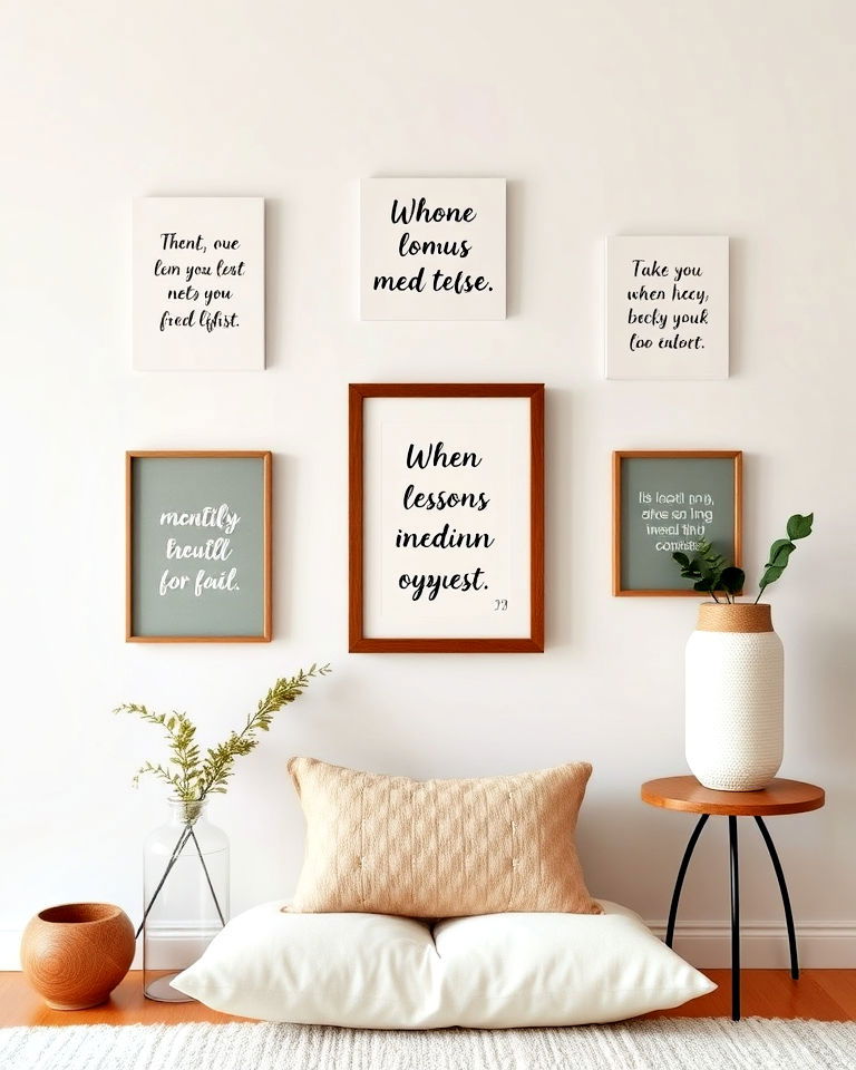 inspirational wall quotes for your meditation room