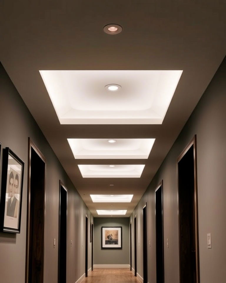 install recessed lighting for hallway