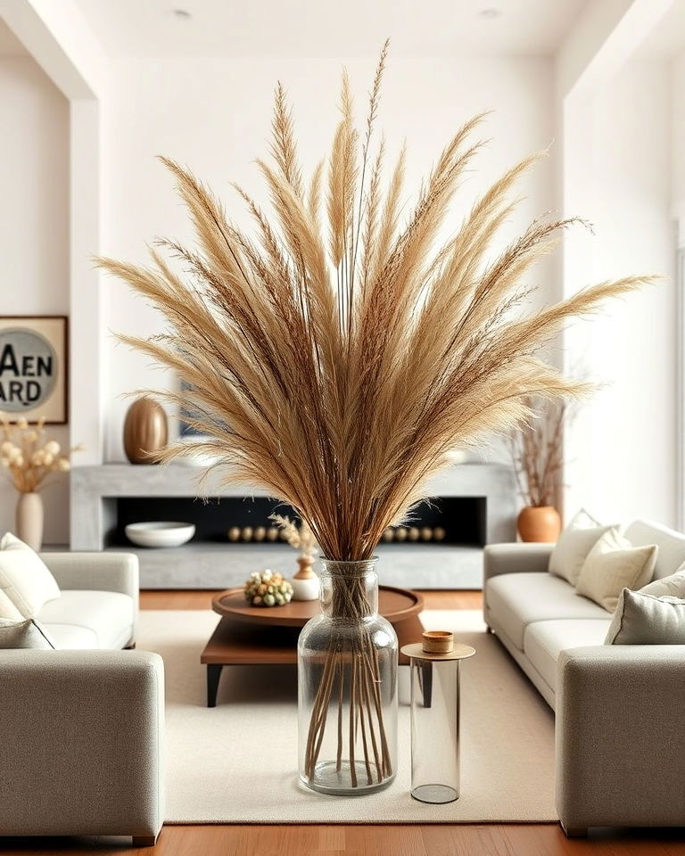 integrate dried floral arrangements
