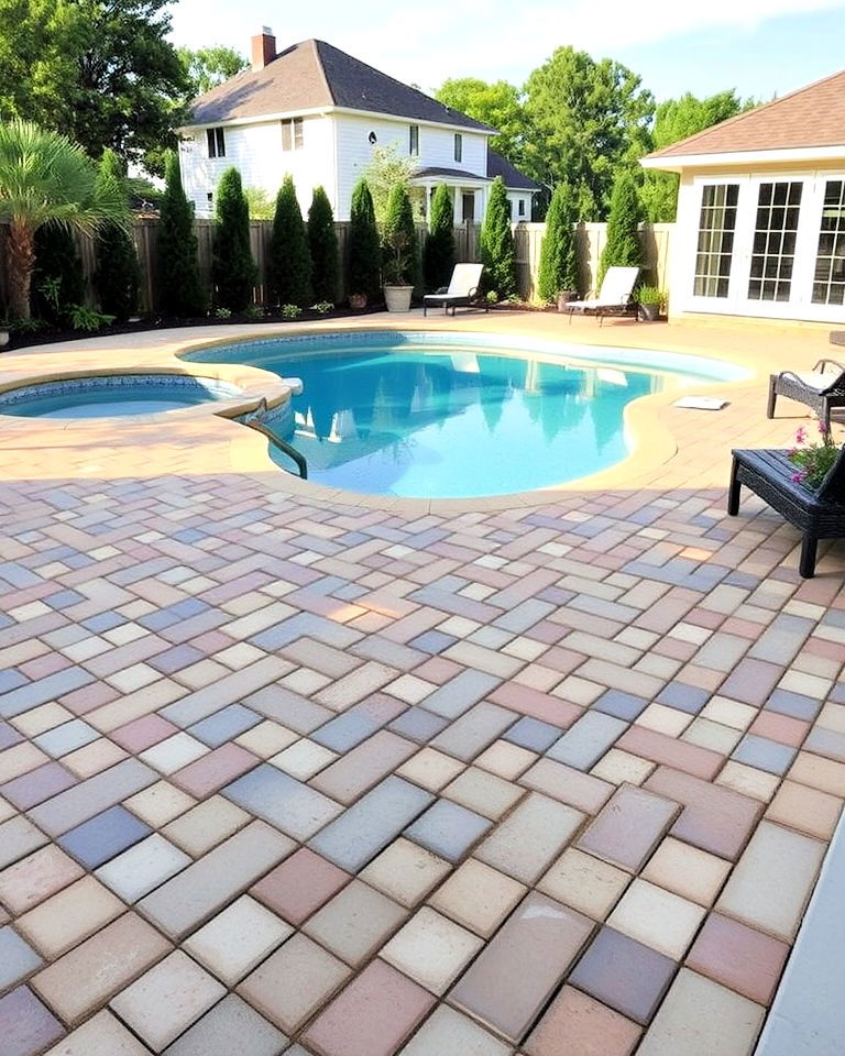 interlocking pavers for custom patterns