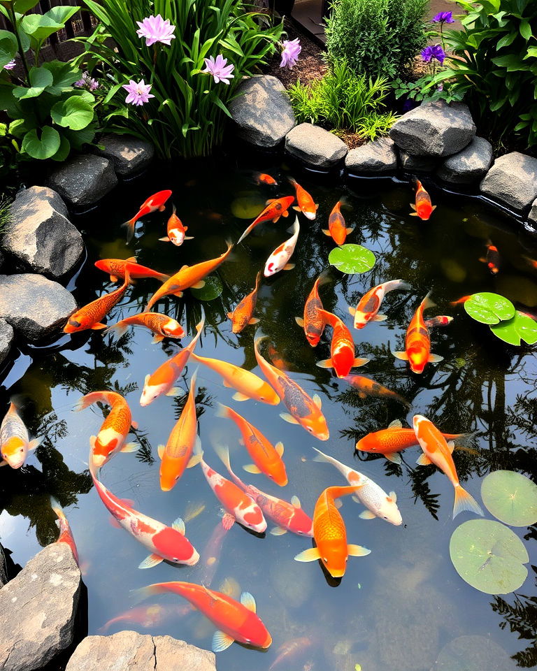introduce ornamental fish to add calm