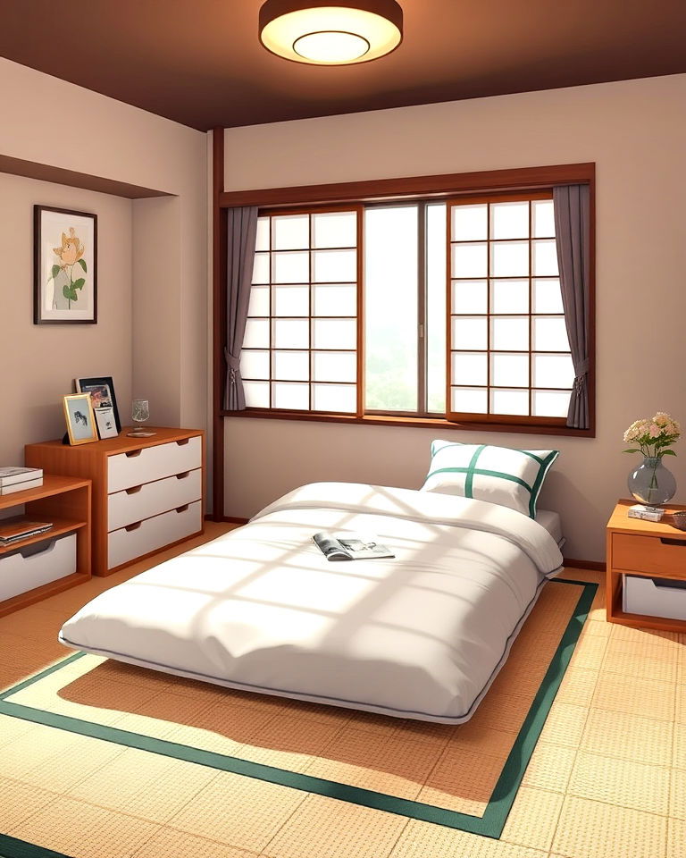 japanese futon bed setup