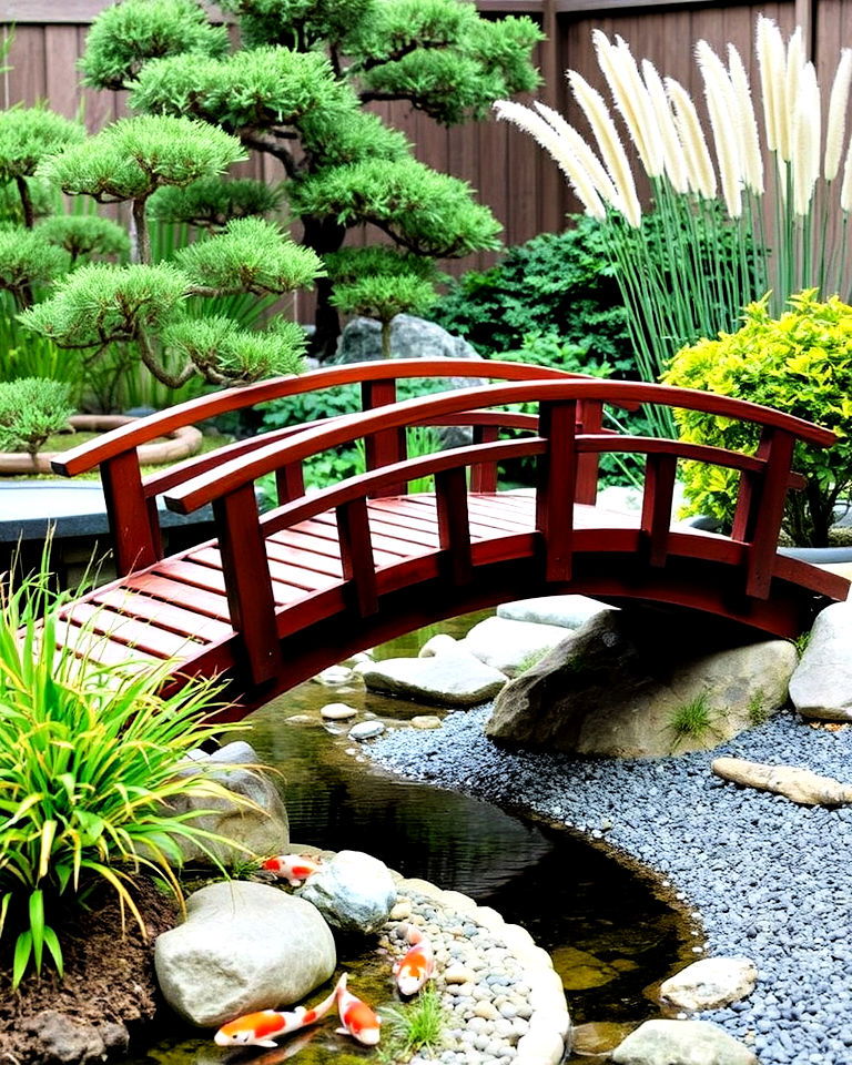 japanese inspired zen bridge