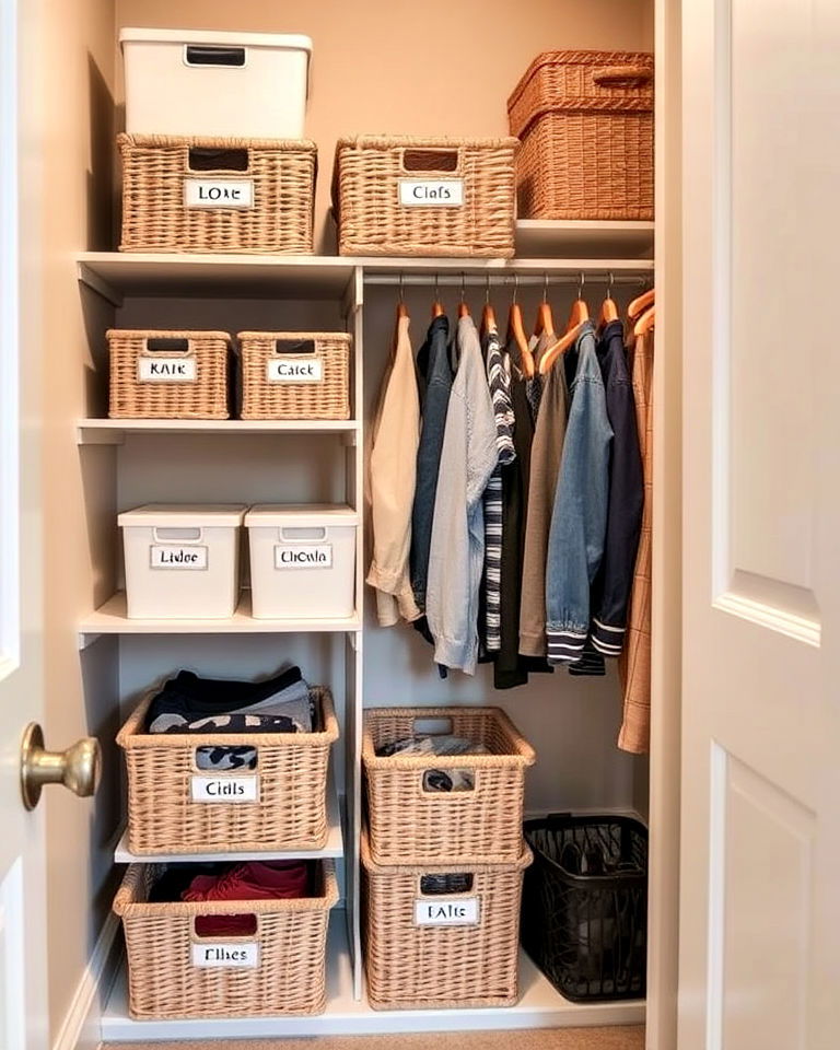 label everything for closet organized
