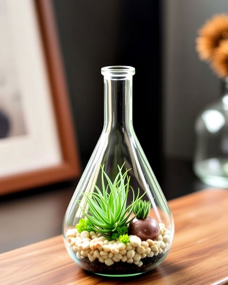 laboratory flask terrarium
