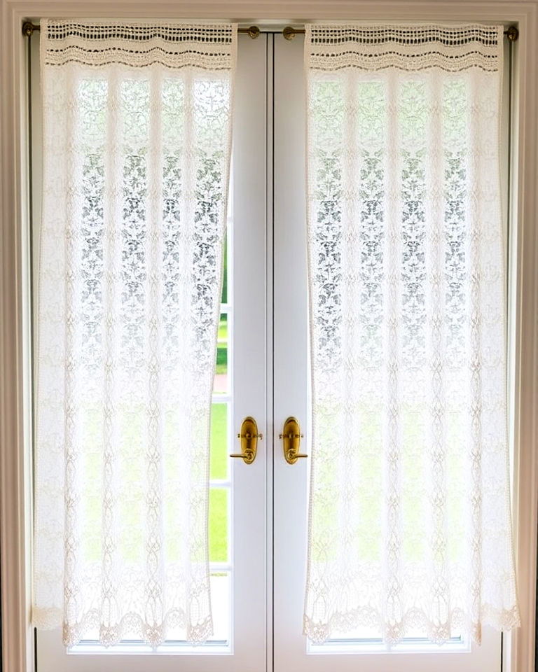 lace curtains for vintage elegance