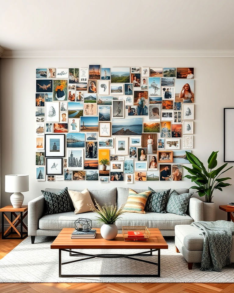 large art collage to add personal touch