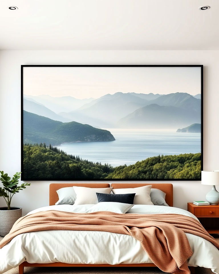 large framed landscape photography