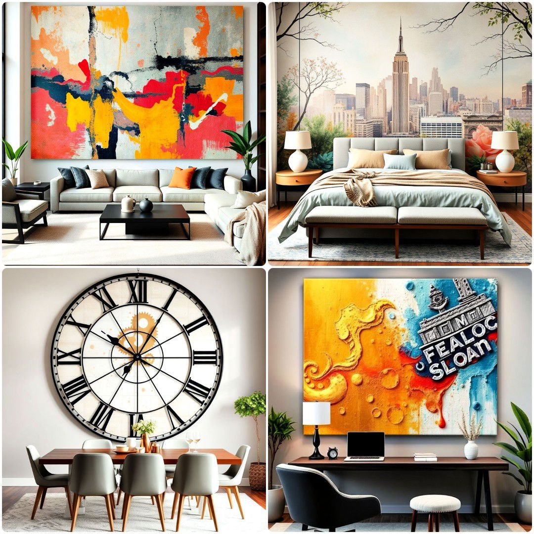 25 Large Wall Art Ideas To Express Your Personality