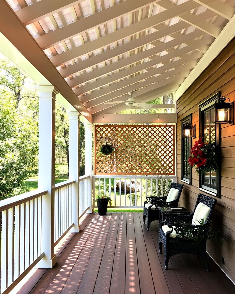 lattice panel overhang