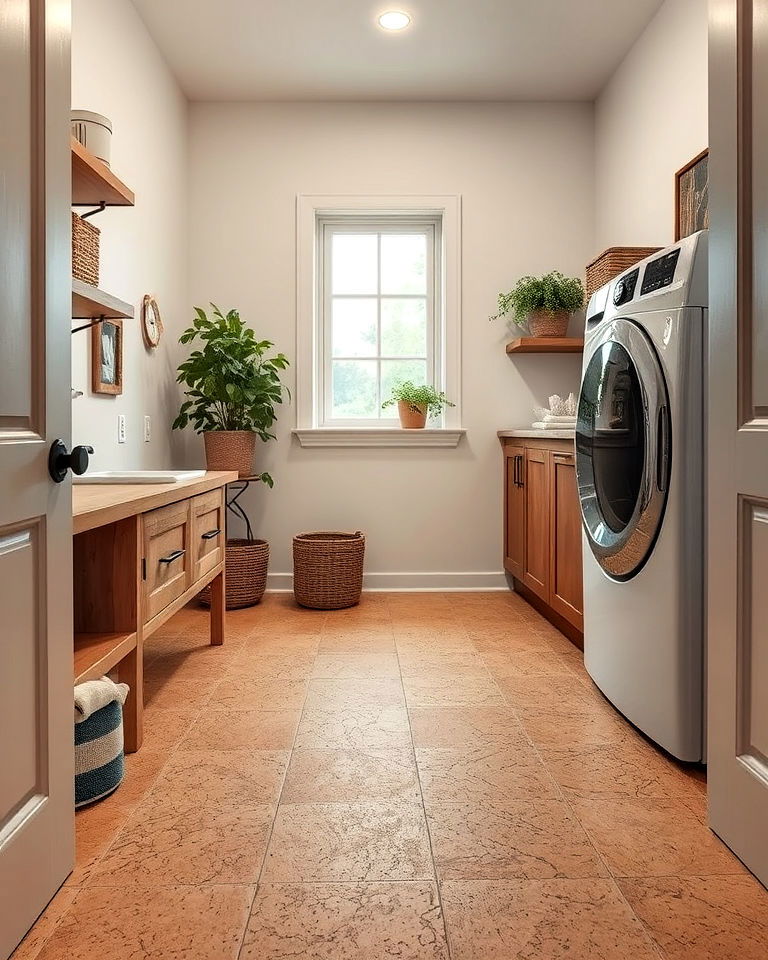laundry room cork flooring