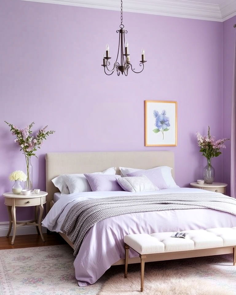 lavender bedroom for a calm retreat