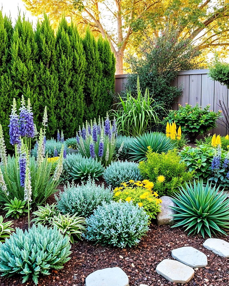 layered planting to add depth