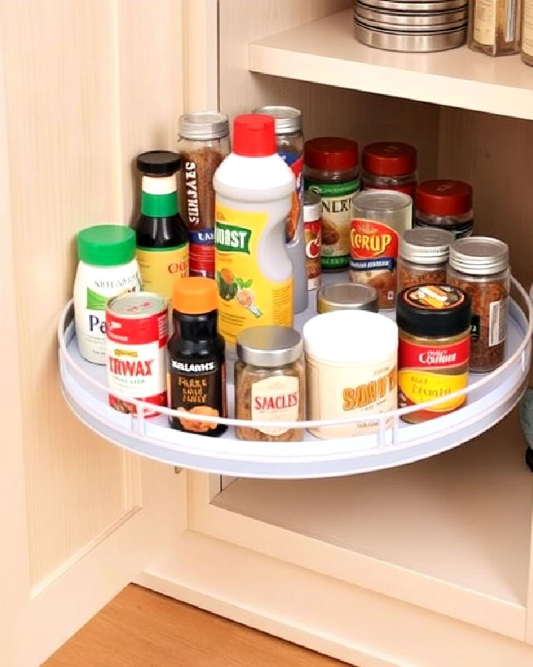 lazy susan for cabinets storage