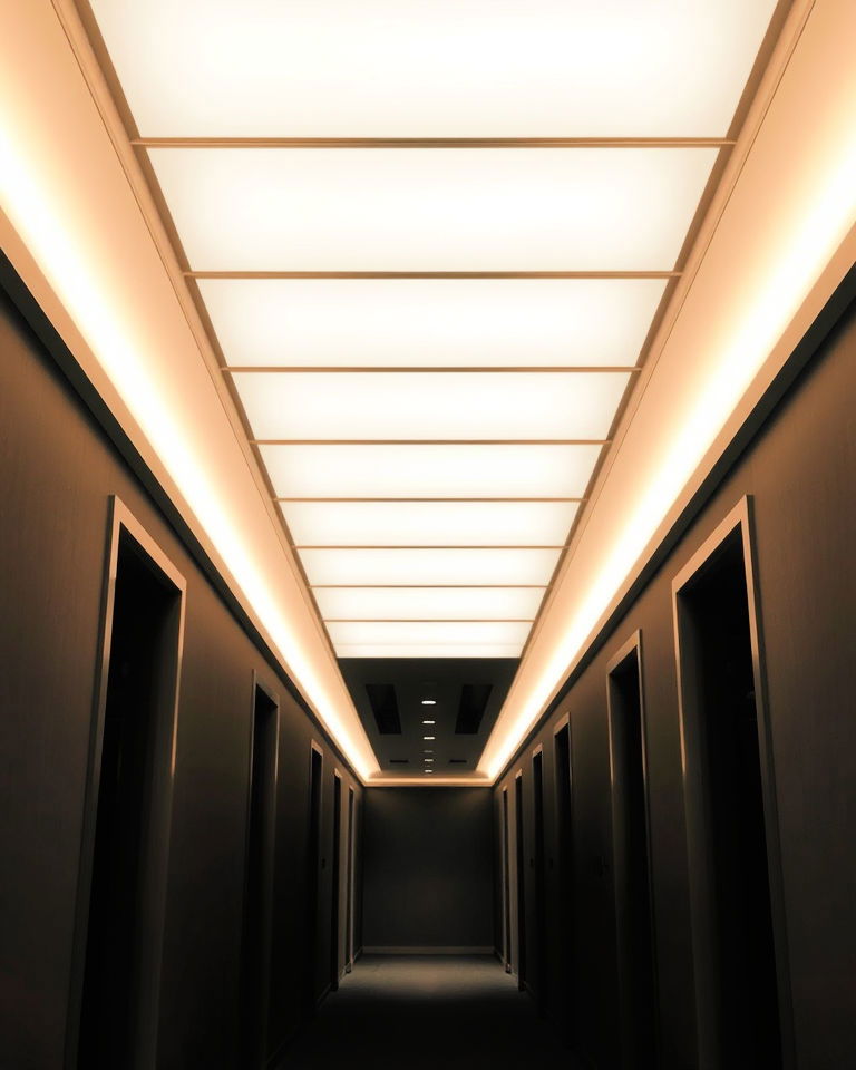 led ceiling panels for dark hallway