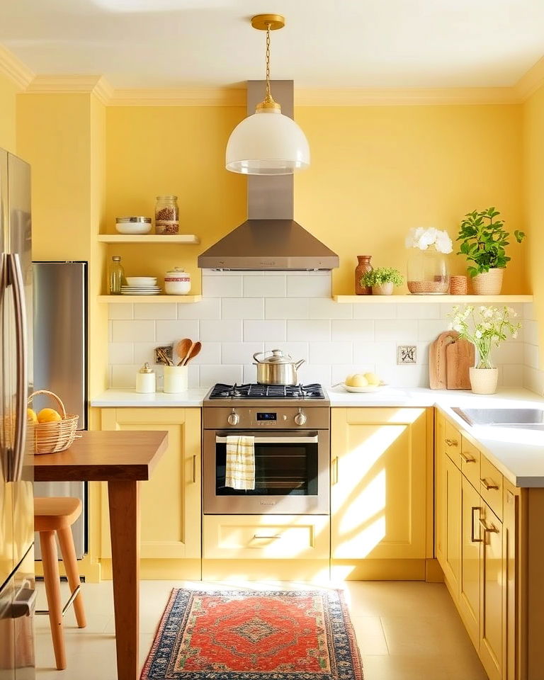 lemon cream kitchen for gentle cheer