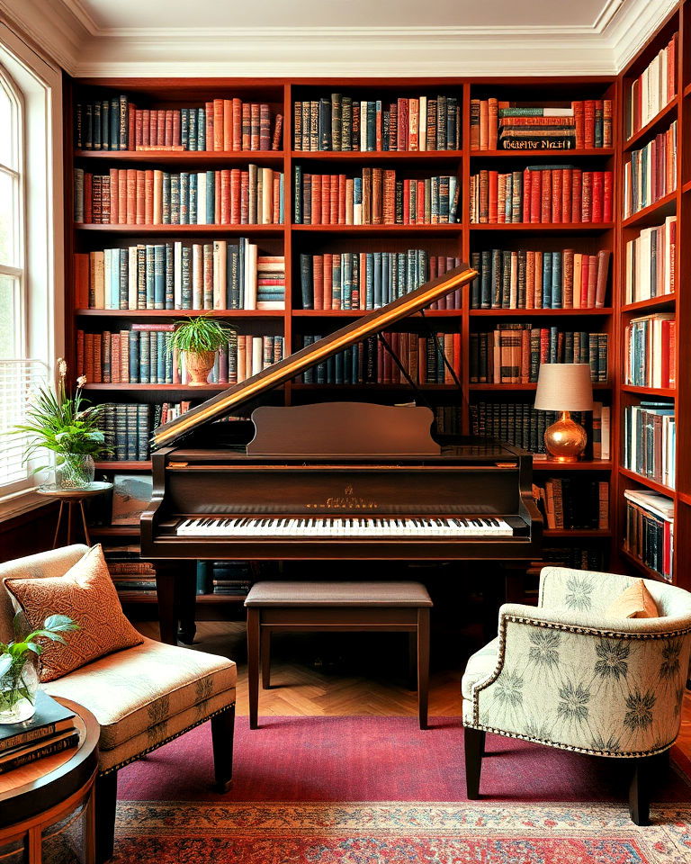 library and music room combo